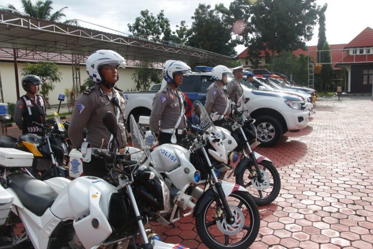 PENGAMANAN: Jalannya perayaan natal dan pergantian tahun bakal mendapatkan pengamanan ekstra dari personil gabungan yang tergabung dalam operasi lilin Mahakam Tahun 2016. ( Ist)