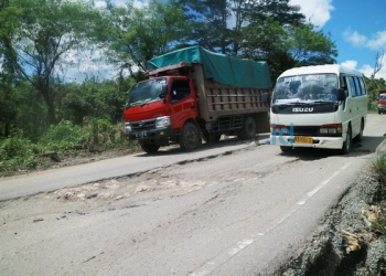 Diperbaiki Tahun Lalu, Jalan Sangatta-Bontang Rusak Lagi