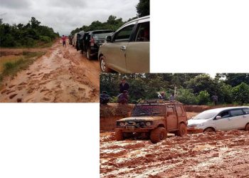 Jalan Busang dan Long Mesangat Rusak Parah, Banyak Kendaraan Kandas Akibat Jalan Berlumpur 