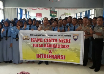 Cegah Radikalisme dan Intoleransi, Polres Bontang Sosialisasi ke Sekolah 