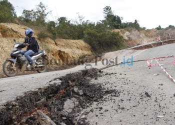 Jalan Ranpul Nyaris Putus, DPU Lakukan Perbaikan Sementara
