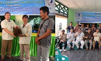 Pupuk Kaltim Gelar Pelatihan Manajemen Budidaya Rumput Laut  