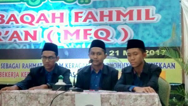 MEMBANGGAKAN: Peserta Fahmil Quran Putra asal Bontang yang berhasil meraih juara I.(ist)