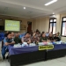 APRESIASI: Neni (empat dari kiri) saat menghadiri kegiatan vidcon di Mako Polres Bontang, terkait launchingnya Aplikasi Media Pelayanan Langsung (Amplang) oleh Polda Kaltim.(ist)