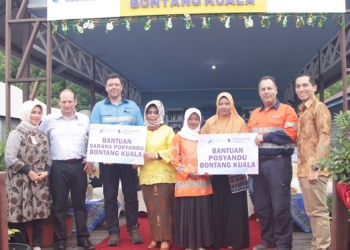Komitmen Program CSR, PT KNI Resmikan Taman Posyandu