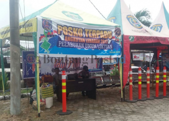 Astaga! Spanduk di Posko Pelabuhan Dicuri