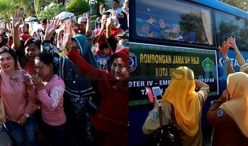 Ratusan Calon Haji Bontang Diberangkatkan