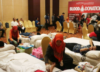 Rangkaian HUT ke-8, ASTON Samarinda Gelar Donor Darah 