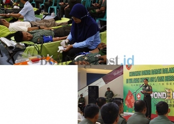 Rangkaian Peringatan HUT ke-72 TNI, Korem 091/ASN Gelar Aksi Donor Darah