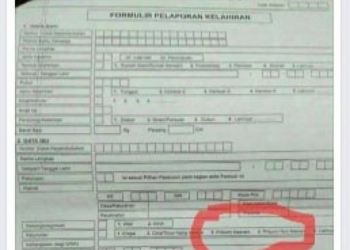 Geger Formulir Kelahiran Lama