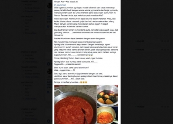 Bikin Resah Pengguna Panci Aluminium