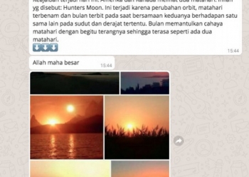 Bingung Penampakan Matahari Kembar