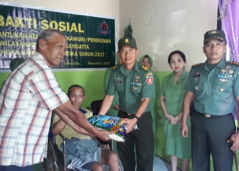 Dandim Baru Santuni Dua Purnawirawan 