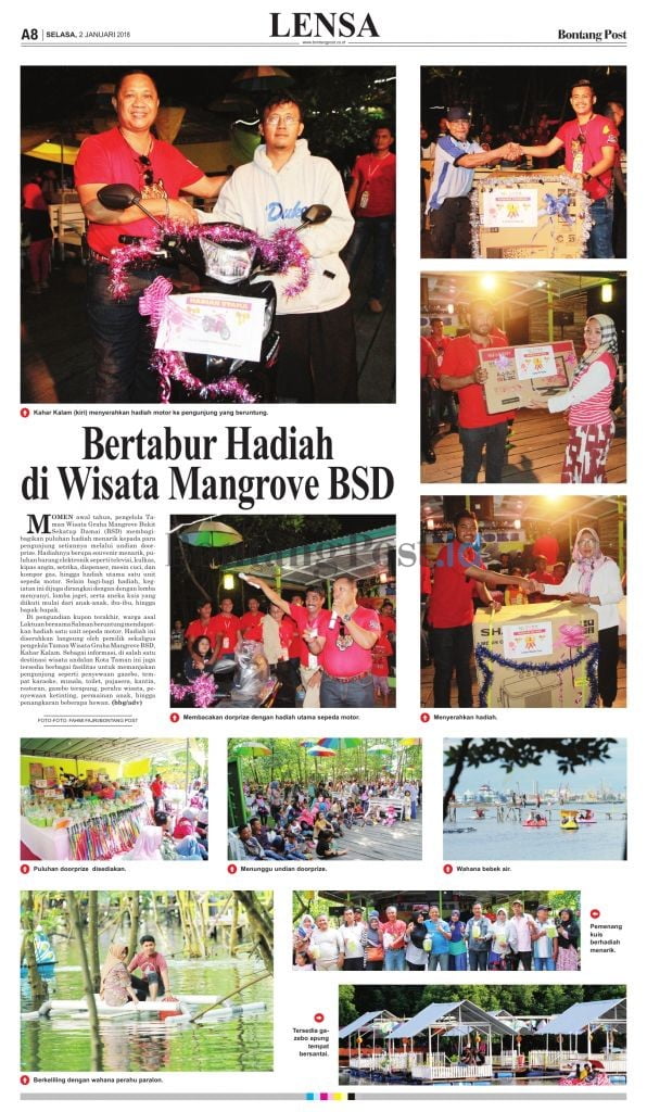 Bertabur Hadiah di Wisata Mangrove BSD 