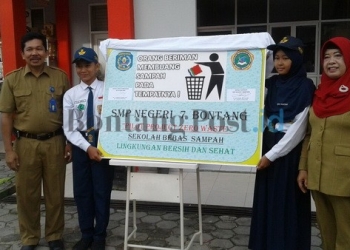 SMPN 7 Pilot Project Sekolah Bebas Sampah 