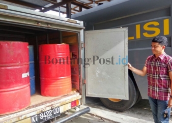 Polisi Sita 380 Liter BBM Ilegal