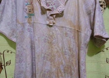 TAMBAH KOTOR: Pakaian yang baru dicuci oleh pemilik akun facebook Bintang Bontang ini tampak keruh ketika menggunakan air PDAM. (IST)