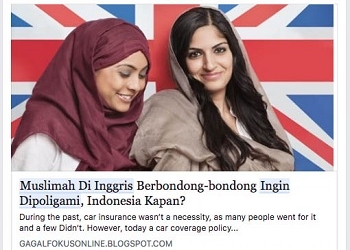 Tidak Semua Muslimah di Inggris Ingin Dipoligami