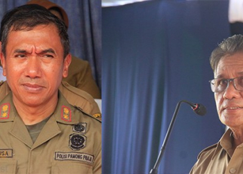 Pembangunan Masjid Pemprov Dijaga Ketat Satpol PP 