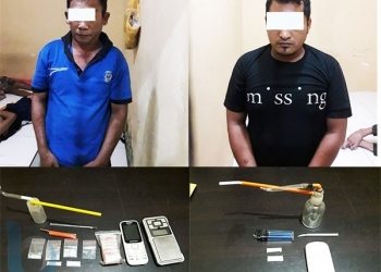 Sehari, Dua Pengedar Sabu Diciduk