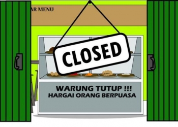 Tak Pakai Tirai, Warung Makan Diperingatkan
