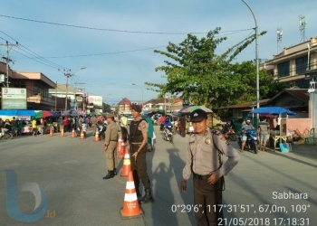 Tim Gabungan Jaga Keamanan Pasar Ramadan 