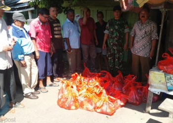 Kodim 0908/BTG Beri Sembako Pengendara Bus