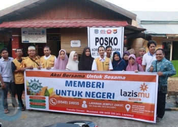 Lazismu Salurkan Bantuan Korban Kebakaran 