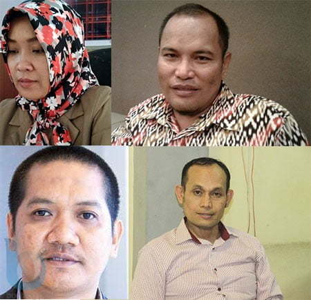 Tri Wahyuni, Muhammad Ramli, Ebin Marwi, Abdul Muin(DOK/METRO SAMARINDA)