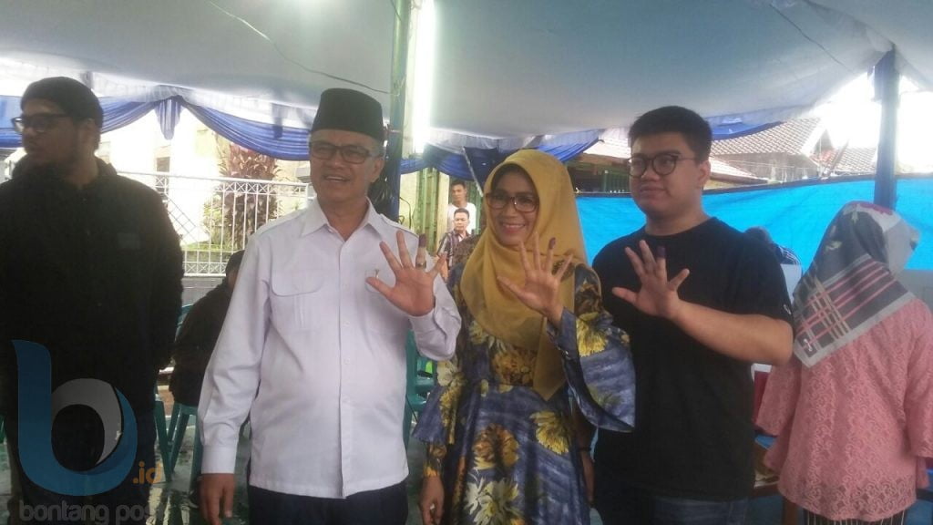 Optimis Menang, Jaang Nyoblos di TPS Dekat Rumah