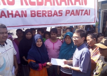 LAZ Yaumil Peduli Korban Kebakaran Berbas Pantai 