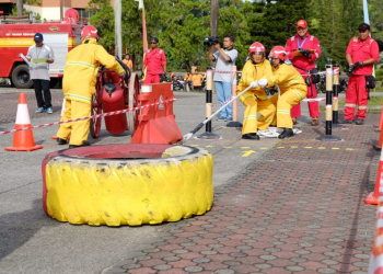 Bulan K3 Nasional 2019 di Pupuk Kaltim, PT KMI Menangkan Fire and Rescue Competition Antar-Rekanan dan JVC
