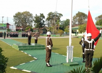 Upacara Gabungan TNI-Polri, Kapolres: Bijak Pakai Medsos Jelang Pemilu 2019