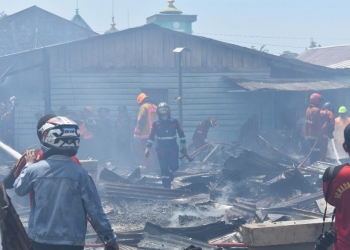 Kebakaran di Bontang Baru, Tujuh Rumah Dilahap Api