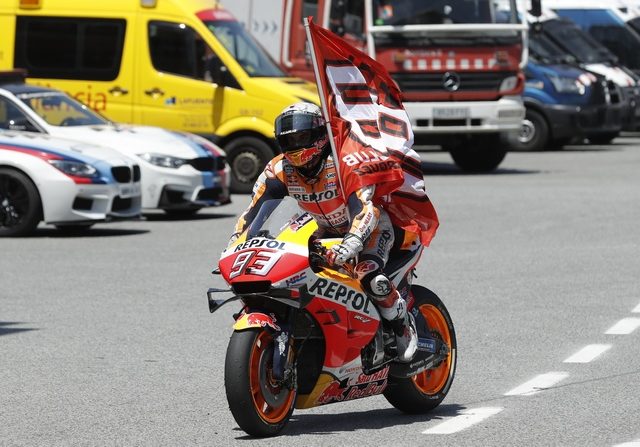 Marc Marquez menjauh di klasemen sementara pembalap MotoGP 2019 (PAU BARRENA / AFP)