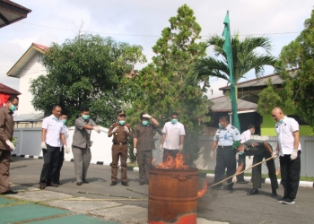 Sabu Senilai Rp 1 Miliar Dimusnahkan, Kejari Bontang Tangani 83 Perkara Inkrah Tahun Ini