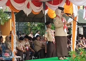 Upacara HUT ke-58 Pramuka, Neni Pesan Jaga Keutuhan NKRI