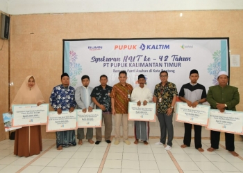 Wujud Syukur Pupuk Kaltim di Usia 42, Beri Sejumlah Bantuan Senilai Rp 300 Juta
