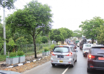 Bekas Galian Proyek Pipa PDAM Hanya Disemenisasi