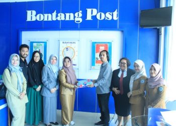 HUT Ke-1 Bontangpost.id, Sejumlah Relasi Sambangi Gedung Biru