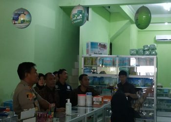 Masker Kosong, Polres Bontang Sidak Apotek dan Toko Obat