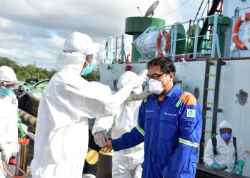 Badak LNG Gelar Exercise Penanganan Wabah COVID-19