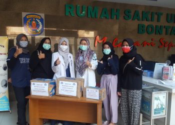Bantu APD, Pelajar Bontang Ikut Bergerak untuk Tenaga Medis