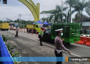Tugu Selamat Datang Dijaga Ketat, Ini Kriteria Pengendara yang Boleh Lewat