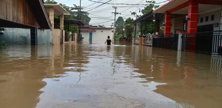 Perum Griya Mukti, Samarinda Utara terendam banjir. (selasar)