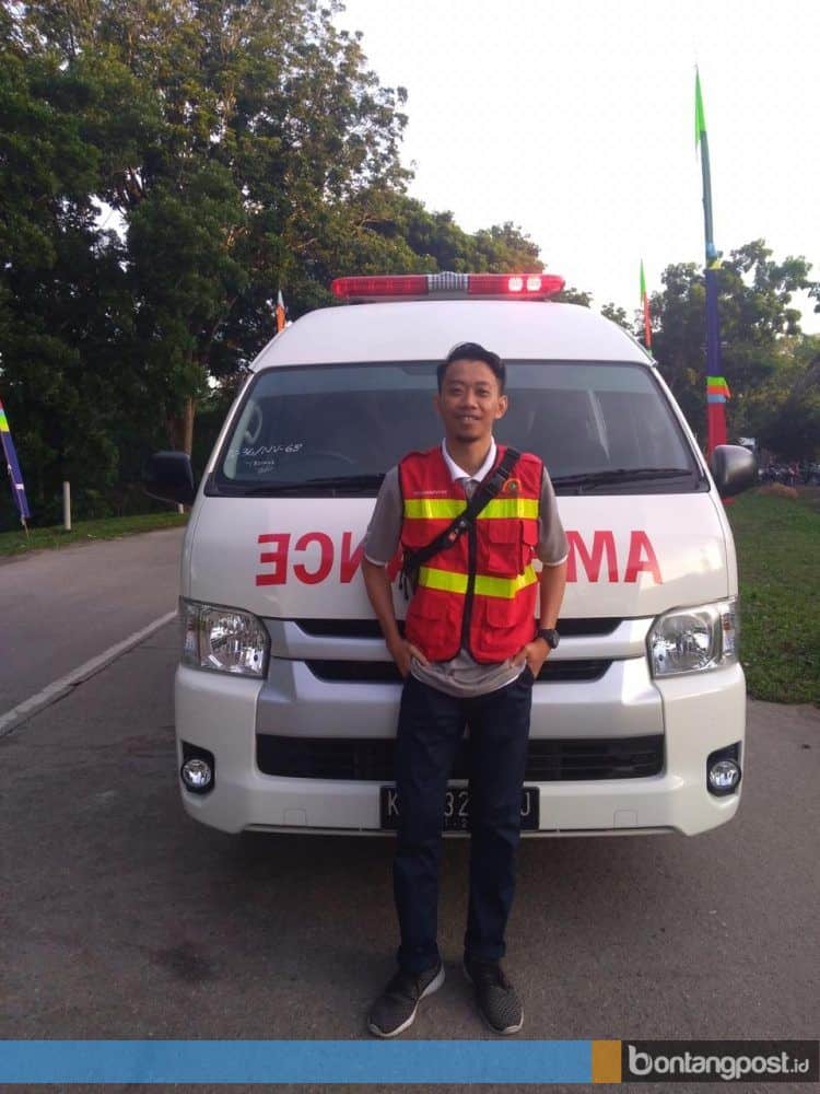 Rahmat Adi Putro Utomo, perawat di RS Pupuk Kaltim. (Fitri/Bontangpost.id)
