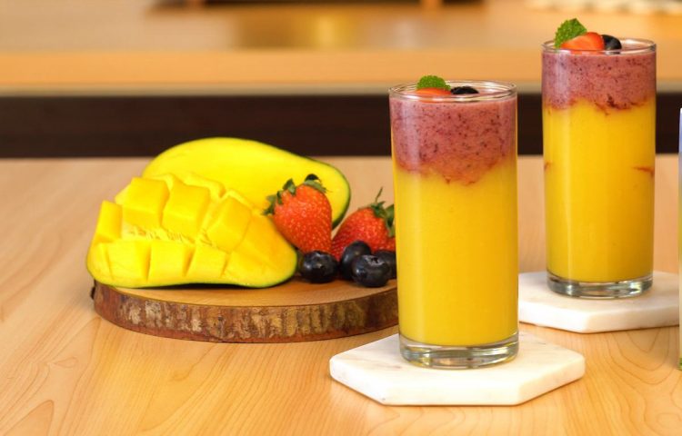 Jus mangga yogurt beri. (masakapahariini)