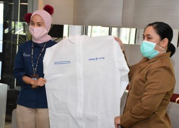 Optimalkan Pelayanan Kesehatan Masyarakat, Pupuk Kaltim Bantu APD ke Puskesmas Bontang Utara II