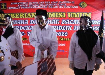 694 Warga Binaan Lapas Kelas II Bontang Terima Remisi Edisi Kemerdekaan