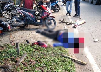 Tabrak Pohon, Seorang Warga Bontang Baru Meninggal di Tempat